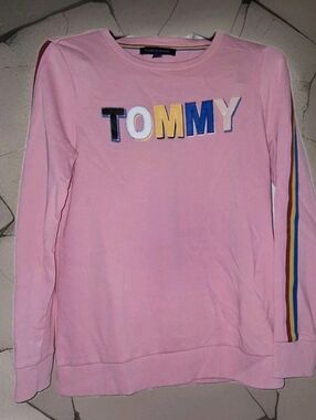 Tommy Hilfiger Pastel Pink Logo Crewneck Sweatshirt